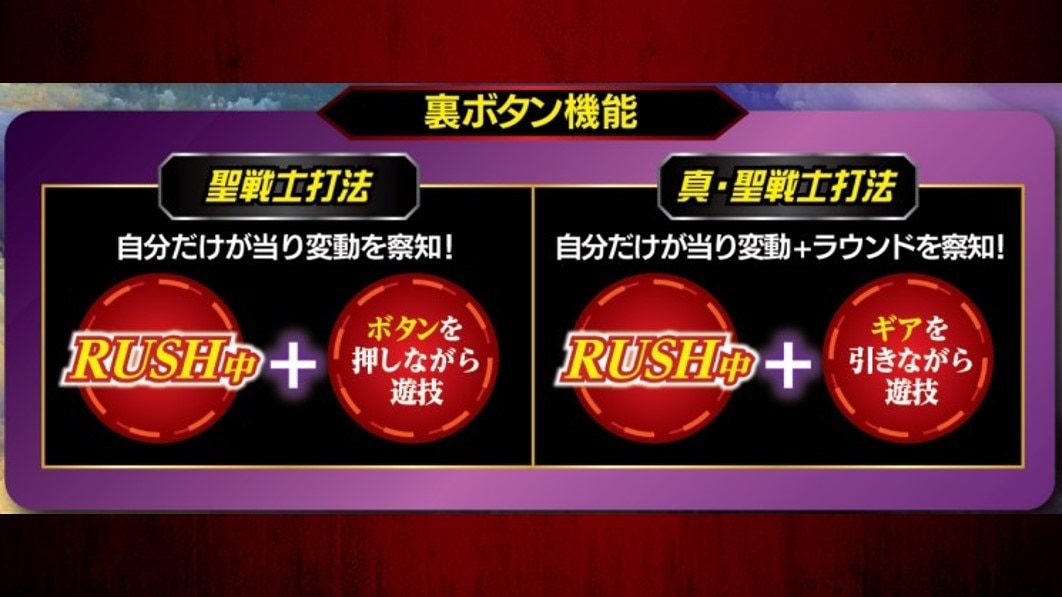 ダンバイン3パチンコ(スマパチ)　裏ボタン機能一覧