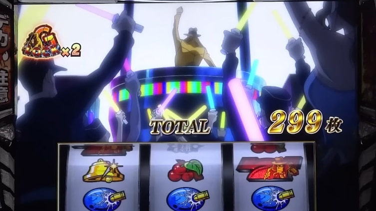 主役は銭形5スマスロ(スロット)ボーナス終了画面