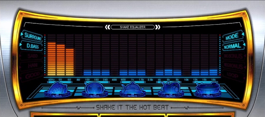 シェイクボーナストリガー(シェイクスマスロ)　EQ(イコライザー)ナビ演出　中