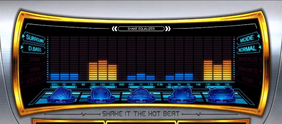 シェイクボーナストリガー(シェイクスマスロ)　EQ(イコライザー)ナビ演出　ダブルナビ