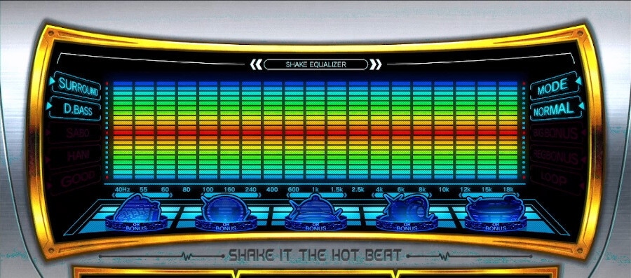 シェイクボーナストリガー(シェイクスマスロ)　ウェーブ演出　4段階