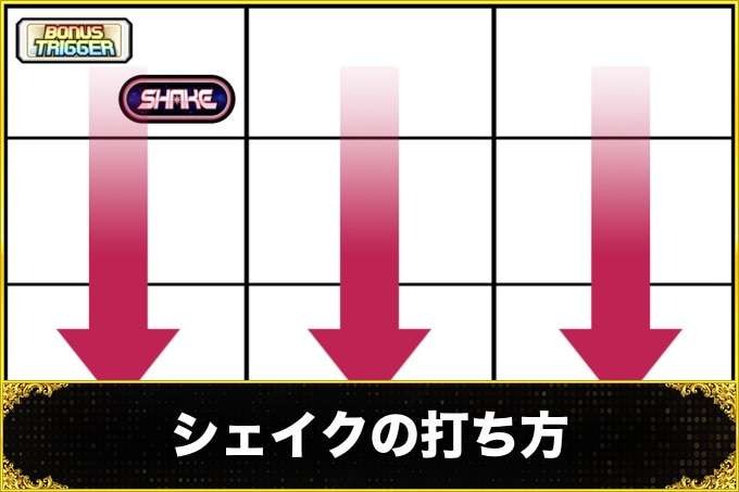 シェイクの打ち方