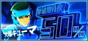 ヴァルヴレイヴ2スロット　キューマ　CZ撃破期待度50％
