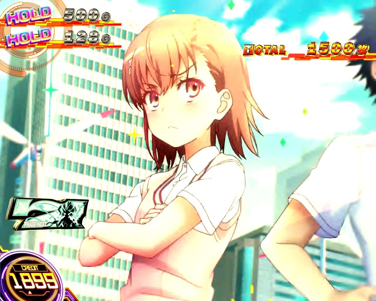 【ST1】超電磁砲OVERDRIVE_発展演出_上条_1停止