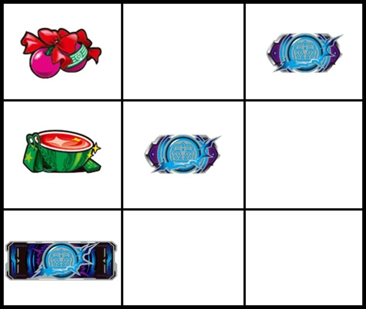 レールガン2スロット(スマスロ とある科学の超電磁砲2)　チェリー付きコイン揃いの出目