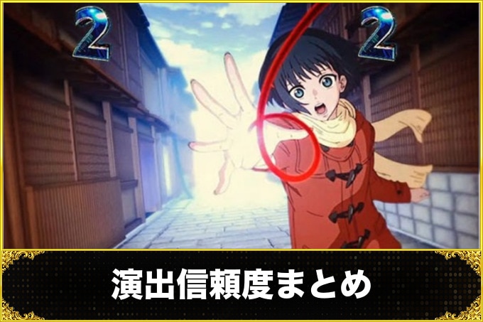 もののがたり 演出信頼度まとめ