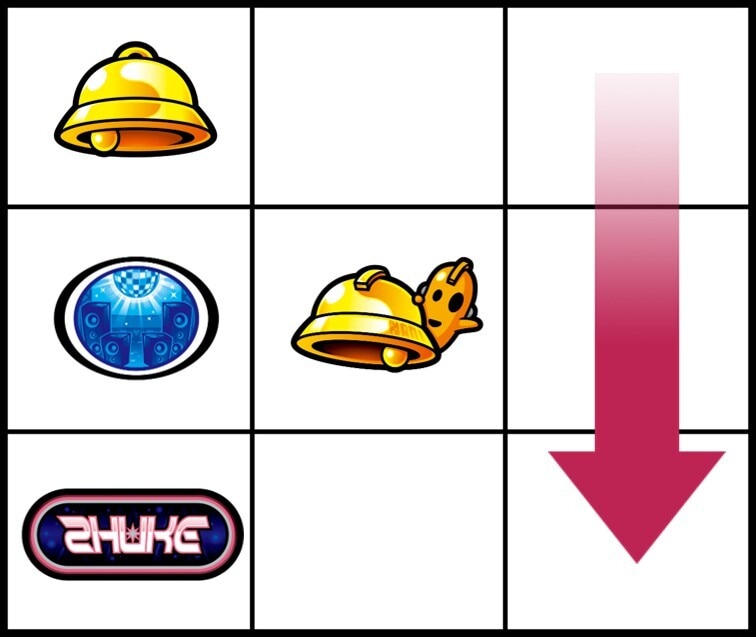 シェイクスマスロのベルBの停止例