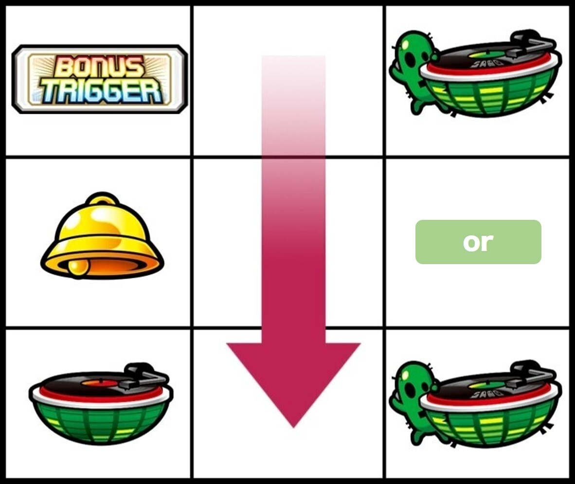 シェイクスマスロのスイカBの停止例