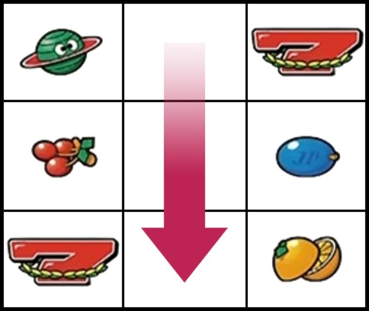 ネオプラネットスマスロ　打ち方　中段チェリー停止時はリーチ目出現の可能性あり