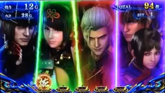 新鬼武者3スマスロのキャラルーレット演出