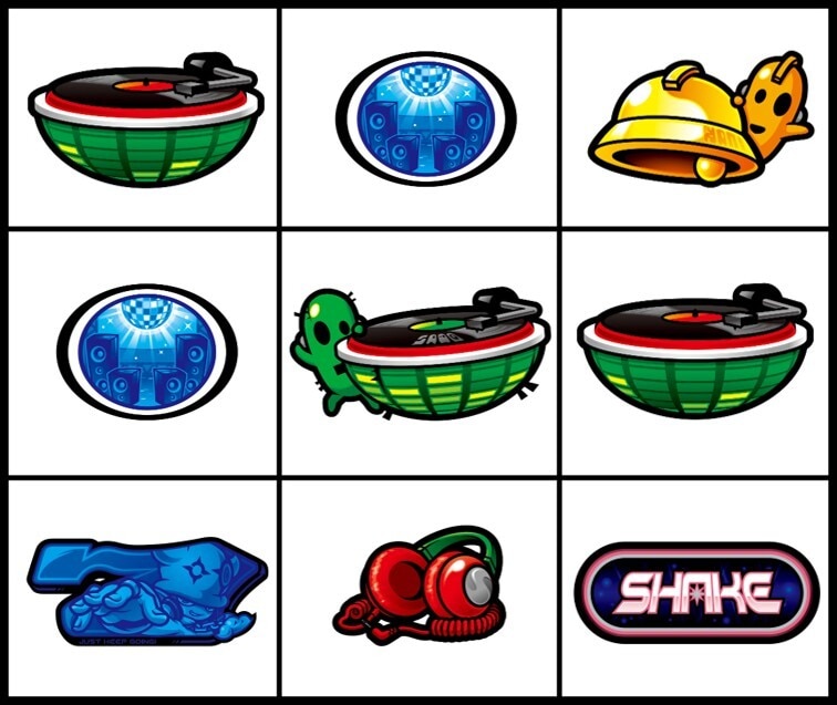 シェイクスマスロのナディアビッグ時にスライド揃い可能な出目