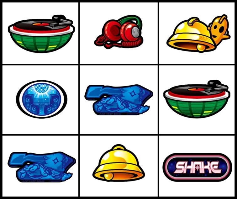 シェイクスマスロのナディアビッグ時にスライド揃い可能な出目