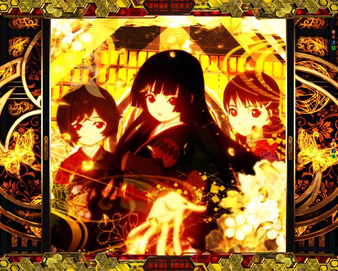 e地獄少女7500Ver.　地獄少女スマパチ(パチンコ)　超絶カットイン予告　地獄少女三人(あい.ゆずき.ミチル)