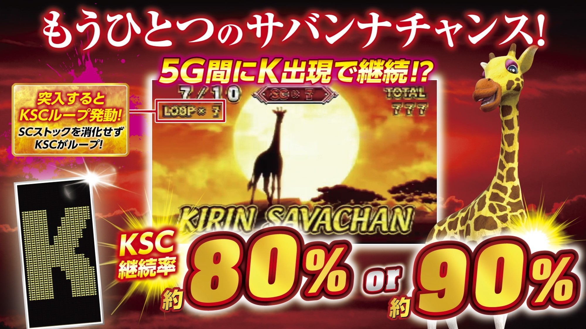 獣王スロット　キリンサバチャン(KSC)