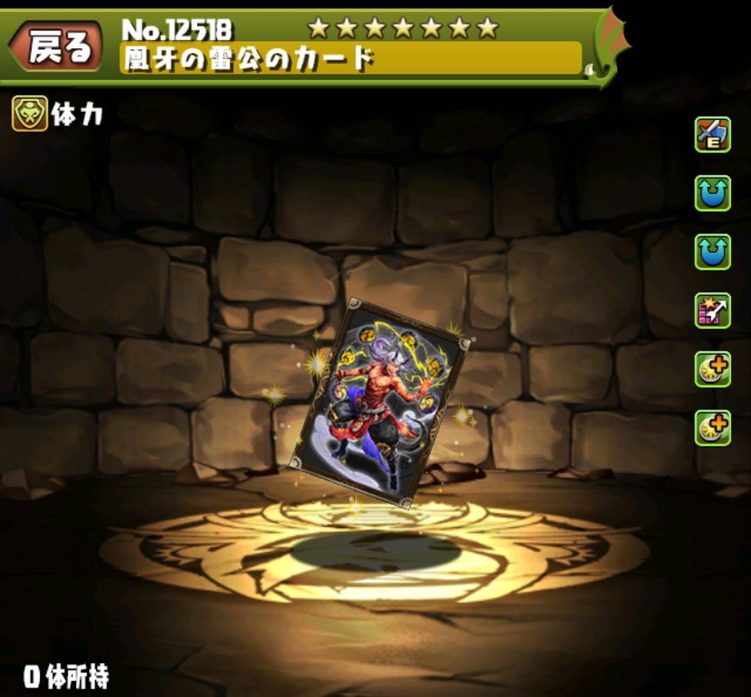 凰牙の雷公のカード