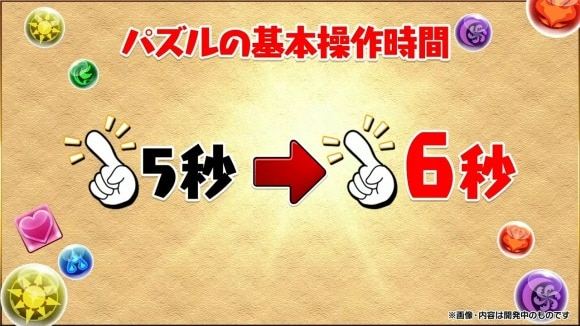 操作時間が6秒に延長