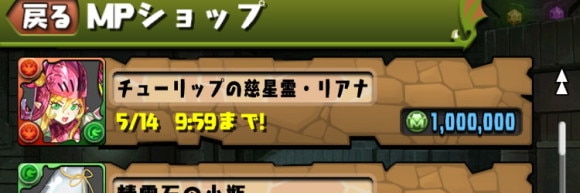 リアナ 100万MPで購入