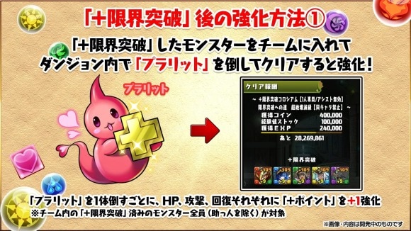 +限界突破 強化方法 プラリットを倒す