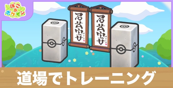 道場でトレーニングの生息地の作り方と出現するポケモン一覧