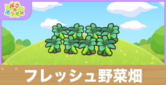 フレッシュ野菜畑の生息地の作り方と出現するポケモン一覧