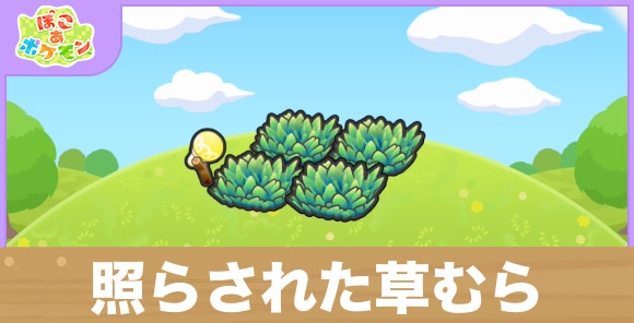 照らされた草むらの生息地の作り方と出現するポケモン一覧