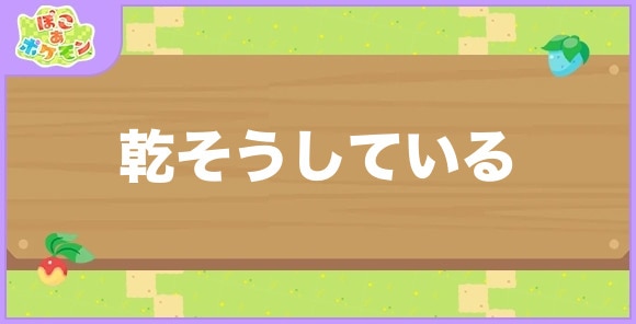 乾そうしている環境が好きなポケモン一覧