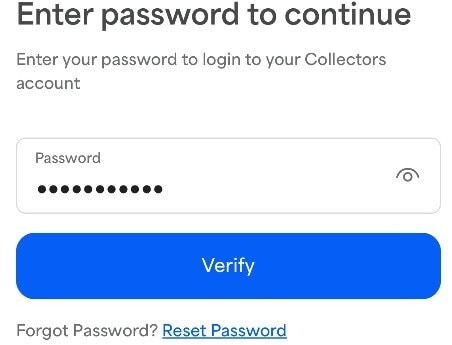 パスワードを入力してログイン
