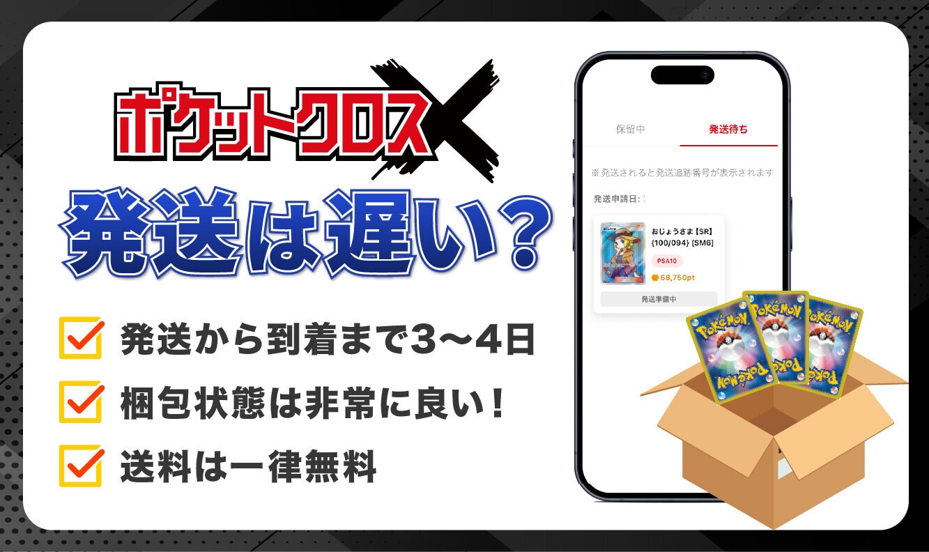 ポケットクロスの発送は遅い?送料や発送されない時の対処法を解説