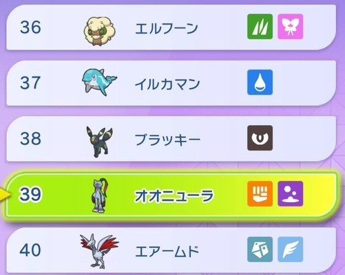 ランクマ使用率36位~40位
