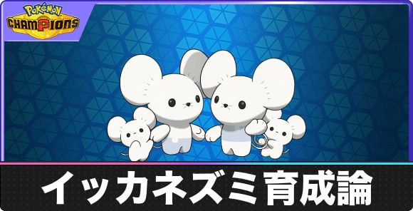 【ポケモンチャンピオンズ】イッカネズミ育成論