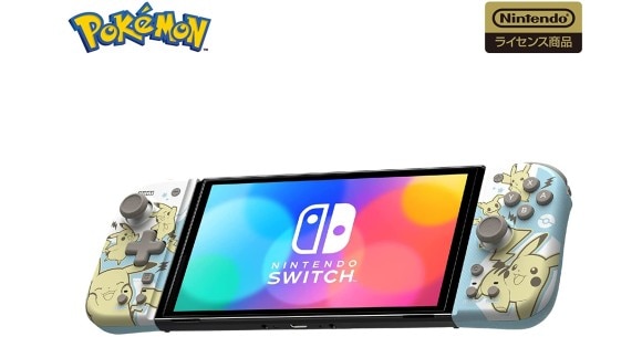  【任天堂ライセンス商品】ポケットモンスター グリップコントローラー Fit for Nintendo Switch ピカチュウ with ミミッキュ【Nintendo Switch対応】連射機能付き