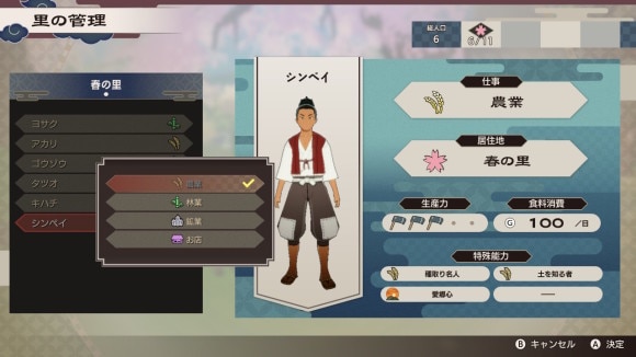 村人に仕事を割り当てる
