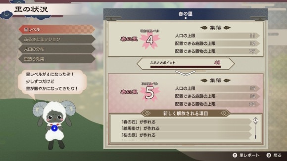 里レベルを上げる