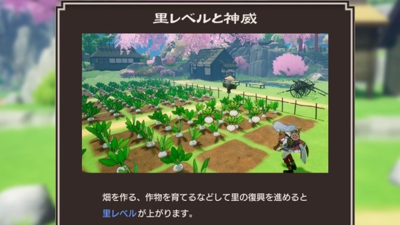 農場の管理して里レベルを上げる
