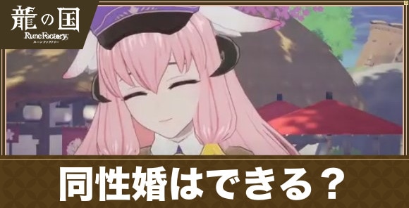 同性婚はできる？