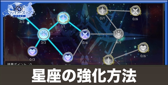 星座の強化方法と素材の集め方