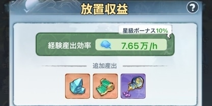 放置報酬