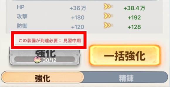 装備強化上限