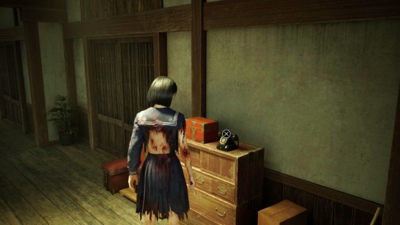 右側で電話に出る