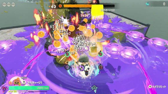 武器を連射し続けてイクラを回収する
