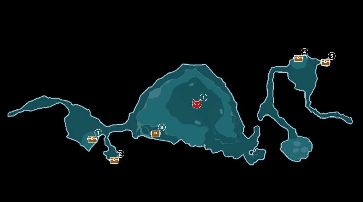 デンモール洞窟　マップ