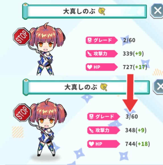 キャラ強化