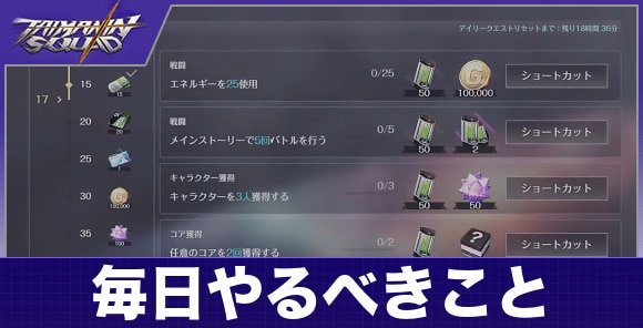 毎日やるべきことまとめ