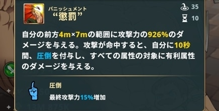 モンスピートと比較すると火力特化