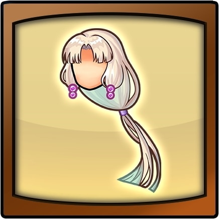 水花姫のヘア