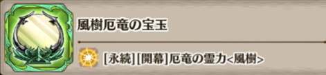 風樹厄竜の宝玉の評価とスキル詳細