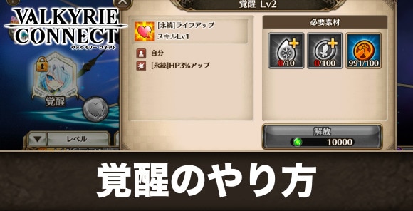 覚醒のやり方と対象キャラ・素材入手方法まとめ