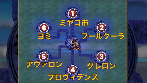 連接領域の扉の移動先