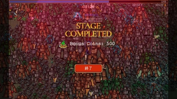 全員が倒れるとゲームオーバー