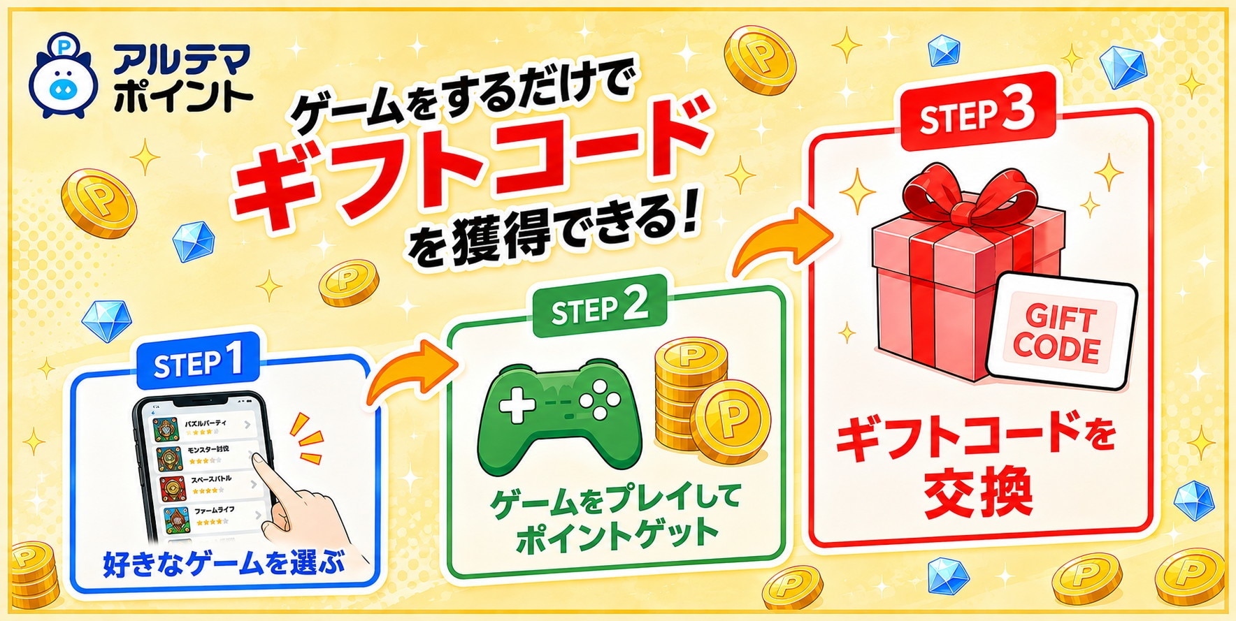 アルテマポイント ポイ活でギフトコードを獲得しよう